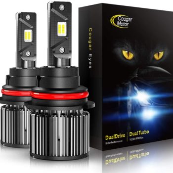 360°Adjustable Beam 9600Lm 6500K Fanless Conversion Kit Cougar Motor H7 Led headlight bulb 3D Bionic Technology 
