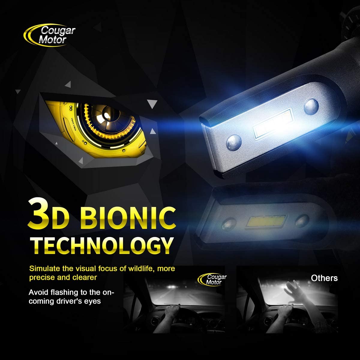 Kit H7-LED-Lampen, belüftet für Auto und Motorrad - All in One Technologie